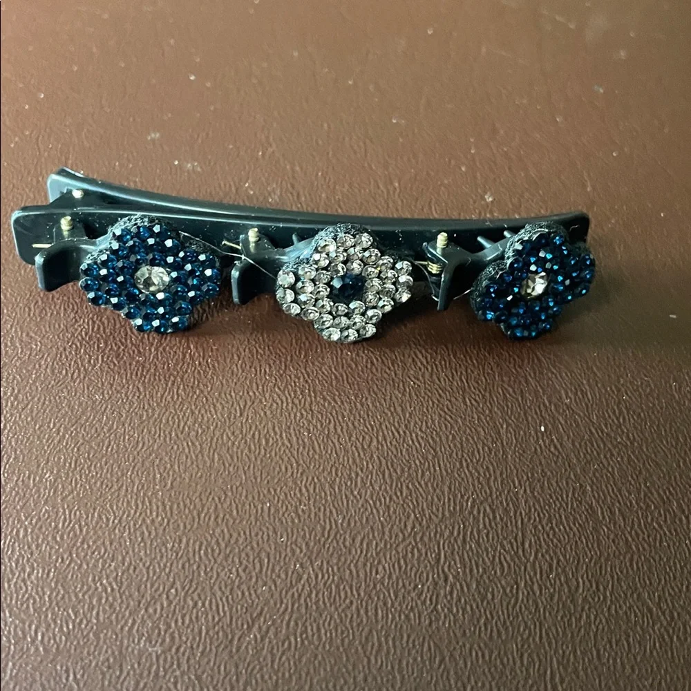 Braided Hair Clip - Sparkling Crystal Stone Hair Clips For Styling Sectioning